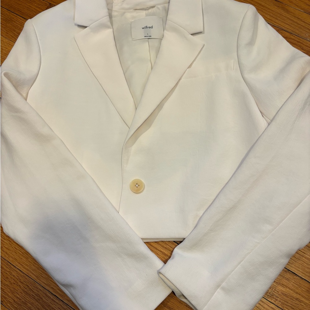 Wilfred White Cropped Blazer